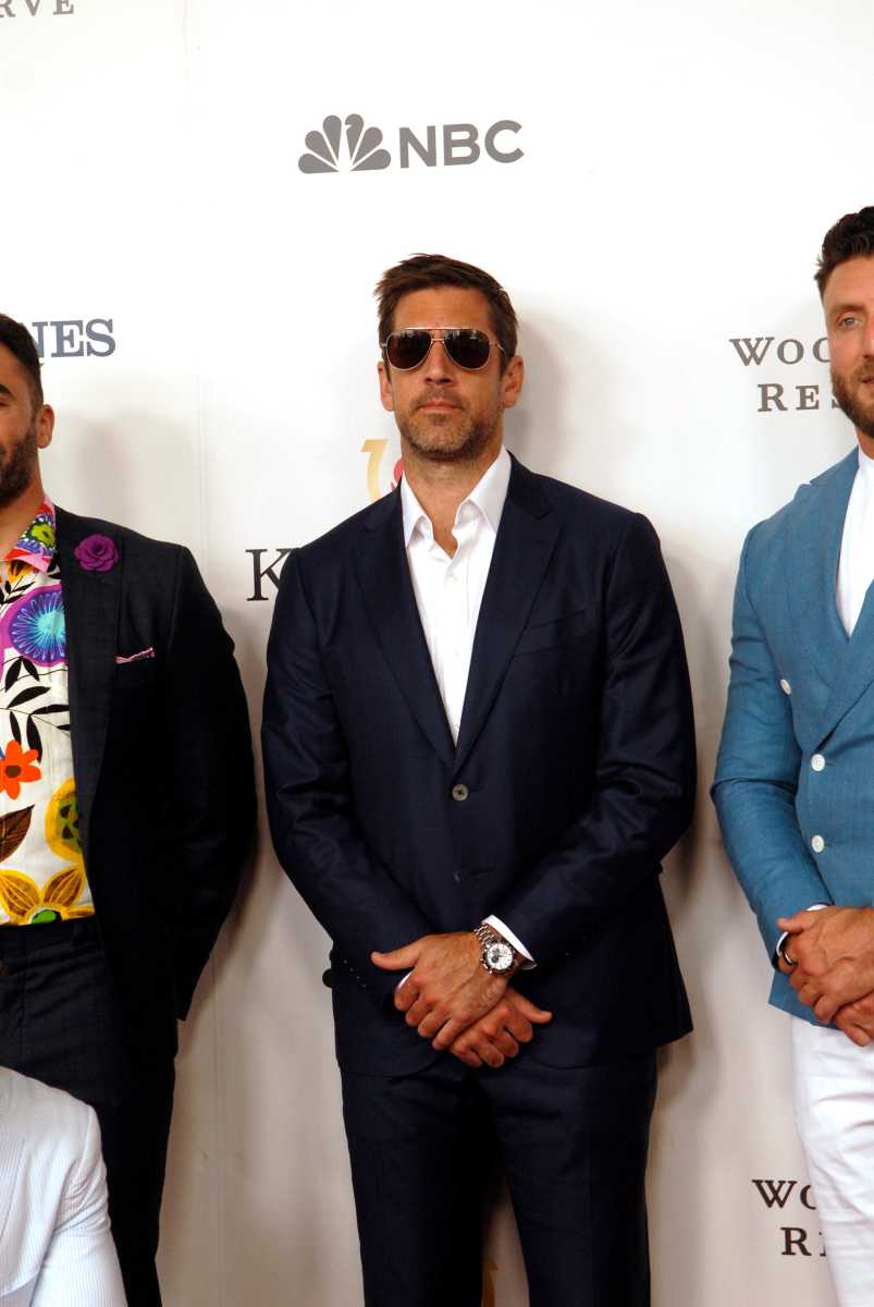 QB Aaron Rodgers at the 2023 Kentucky Derby